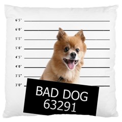 Bad Dog Standard Flano Cushion Case (two Sides) by Valentinaart