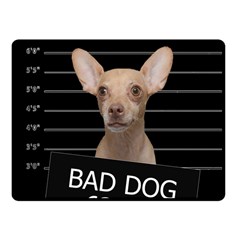 Bad Dog Fleece Blanket (small) by Valentinaart