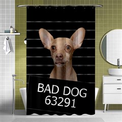 Bad Dog Shower Curtain 48  X 72  (small)  by Valentinaart