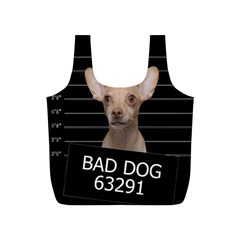 Bad Dog Full Print Recycle Bags (s)  by Valentinaart