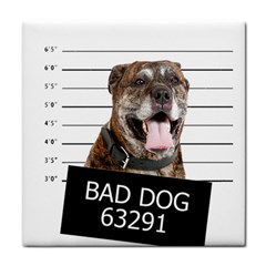 Bad Dog Tile Coasters by Valentinaart