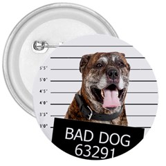 Bad Dog 3  Buttons by Valentinaart