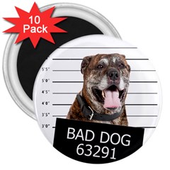 Bad Dog 3  Magnets (10 Pack)  by Valentinaart