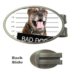 Bad Dog Money Clips (oval)  by Valentinaart