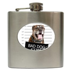 Bad Dog Hip Flask (6 Oz) by Valentinaart