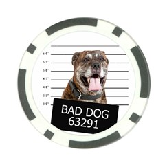 Bad Dog Poker Chip Card Guard by Valentinaart