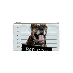 Bad Dog Cosmetic Bag (small)  by Valentinaart