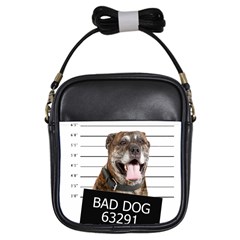 Bad Dog Girls Sling Bags by Valentinaart