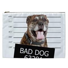 Bad Dog Cosmetic Bag (xxl)  by Valentinaart