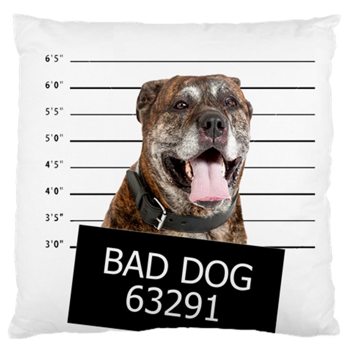 Bad dog Standard Flano Cushion Case (One Side)