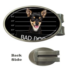 Bad Dog Money Clips (oval)  by Valentinaart