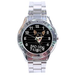 Bad Dog Stainless Steel Analogue Watch by Valentinaart