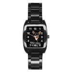 Bad dog Stainless Steel Barrel Watch Front