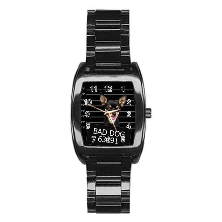 Bad dog Stainless Steel Barrel Watch