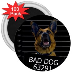 Bad Dog 3  Magnets (100 Pack) by Valentinaart