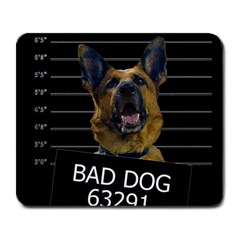 Bad Dog Large Mousepads by Valentinaart