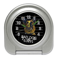 Bad Dog Travel Alarm Clocks by Valentinaart