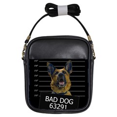 Bad Dog Girls Sling Bags by Valentinaart