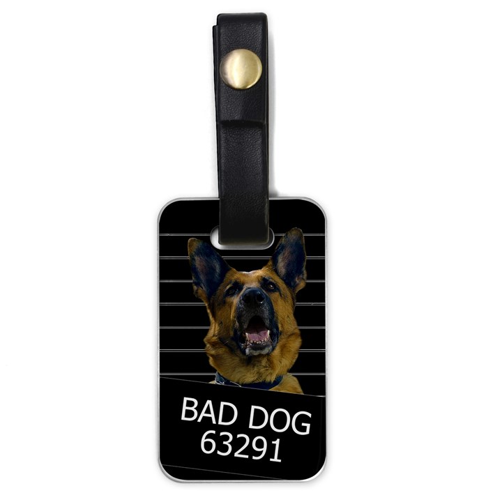 Bad dog Luggage Tags (One Side) 