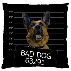 Bad Dog Standard Flano Cushion Case (two Sides) by Valentinaart