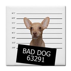 Bad Dog Tile Coasters by Valentinaart