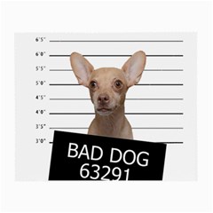 Bad Dog Small Glasses Cloth by Valentinaart