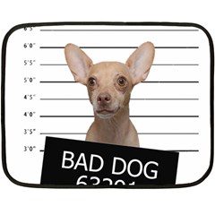 Bad Dog Double Sided Fleece Blanket (mini)  by Valentinaart