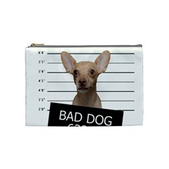 Bad Dog Cosmetic Bag (medium)  by Valentinaart