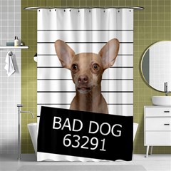 Bad Dog Shower Curtain 48  X 72  (small)  by Valentinaart