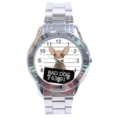 Bad Dog Stainless Steel Analogue Watch by Valentinaart