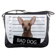 Bad Dog Messenger Bags by Valentinaart