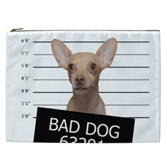 Bad Dog Cosmetic Bag (xxl)  by Valentinaart