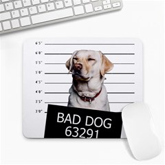 Bad Dog Large Mousepads by Valentinaart