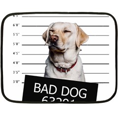 Bad Dog Fleece Blanket (mini) by Valentinaart