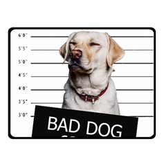 Bad Dog Fleece Blanket (small) by Valentinaart