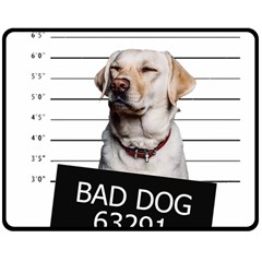 Bad Dog Double Sided Fleece Blanket (medium)  by Valentinaart