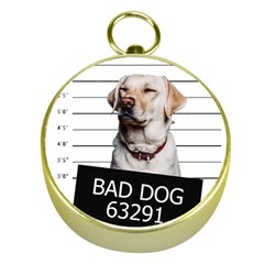 Bad Dog Gold Compasses by Valentinaart