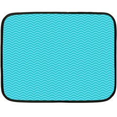 Blue Waves Pattern  Fleece Blanket (mini) by TastefulDesigns