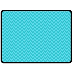 Blue Waves Pattern  Fleece Blanket (large)  by TastefulDesigns