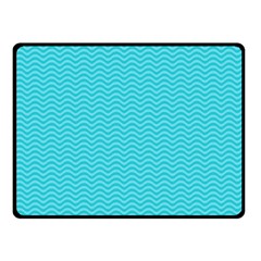 Blue Waves Pattern  Fleece Blanket (small)