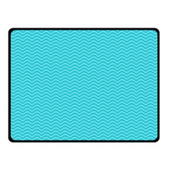 Blue Waves Pattern  Double Sided Fleece Blanket (small)  by TastefulDesigns