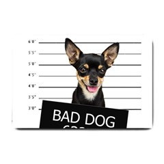 Bad Dog Small Doormat  by Valentinaart