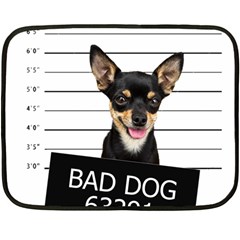 Bad Dog Fleece Blanket (mini) by Valentinaart