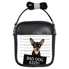 Bad Dog Girls Sling Bags by Valentinaart