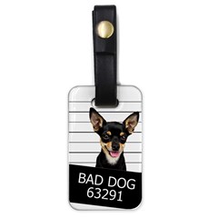 Bad Dog Luggage Tags (one Side)  by Valentinaart