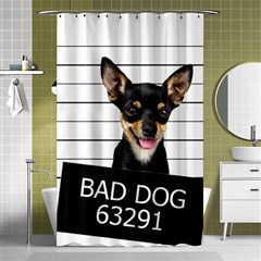 Bad Dog Shower Curtain 48  X 72  (small)  by Valentinaart