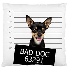 Bad Dog Standard Flano Cushion Case (two Sides) by Valentinaart