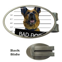 Bad Dog Money Clips (oval)  by Valentinaart