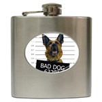 Bad dog Hip Flask (6 oz) Front