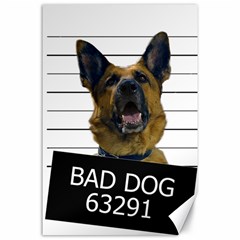 Bad Dog Canvas 24  X 36  by Valentinaart